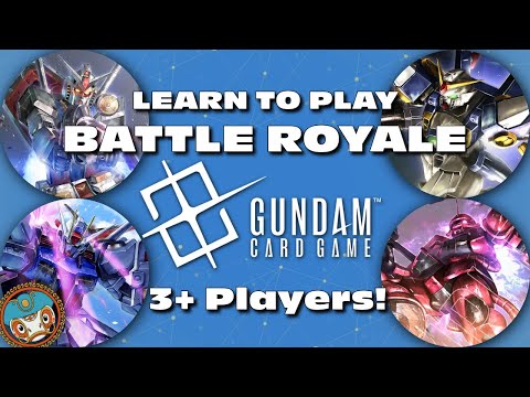 How to Play BATTLE ROYALE Format in Gundam Card Game! - Full Demonstration