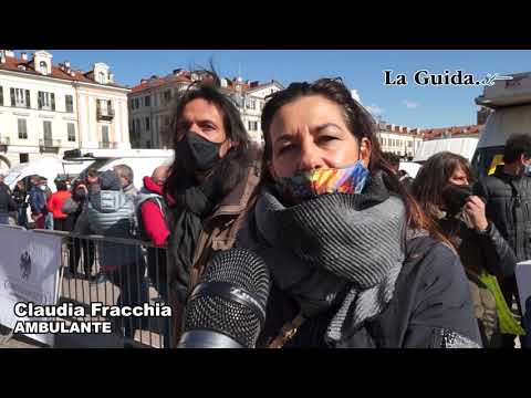 Protesta ambulanti al mercato di Cuneo
