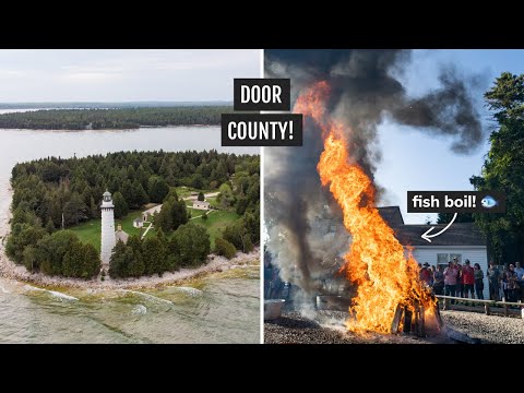 Exploring Door County (Wisconsin) | Cave Point, Cana Island, Eagle Tower, FISH BOIL, & more!