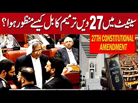 سینیٹ میں 27ویں ترمیم  کا بل کیسے منظور ہوا؟