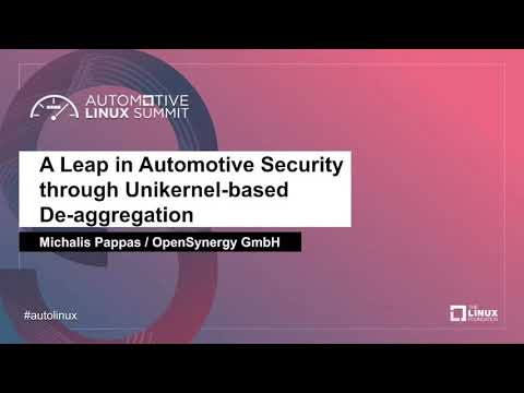 A Leap in Automotive Security through Unikernel-based De-aggregation - Michalis Pappas