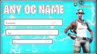 😱How To Get Any *OG* Epic Name In Fortnite😍✔
