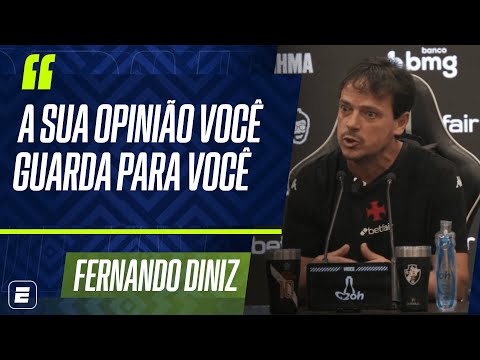 DINIZ TEM EMBATE QUENTE COM REPÓRTER E NEGA "ABANDONO" DO VASCO NO BRASILEIRÃO