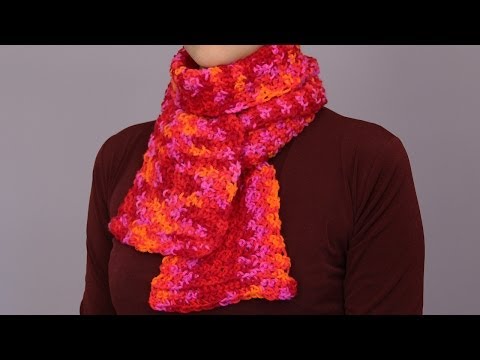 How to crochet a scarf - fast and easy way