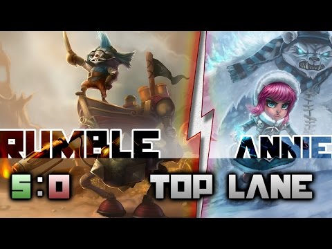 5.5 RF Legendary as Rumble vs Annie in the Top Lane!