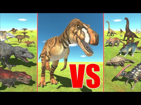 Allosaurus vs all dinosaurs - Animal Revolt Battle Simulator