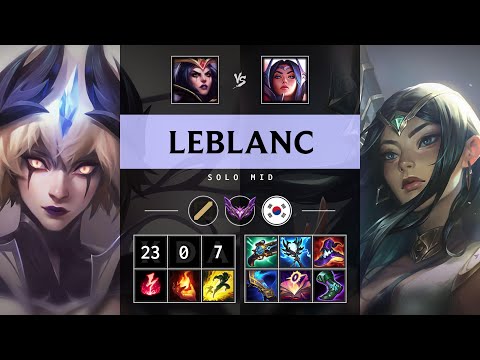 LeBlanc Mid vs Irelia: Perfect KDA, Legendary - KR Master Patch 14.17