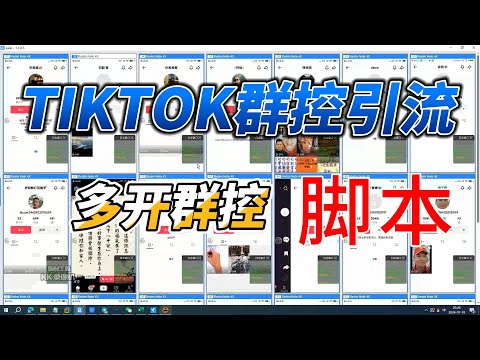 TikTok 用户玩家群控跑起来的样子视频封面