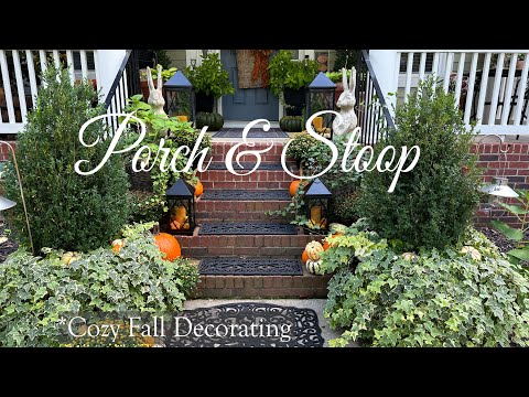 *Autumn Inspiration* Beautiful Porch & Stoop Decorating || Lanterns, Baskets, Mums, & Pumpkins