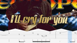 How to play | I'll cry for you-Europe(guitar solo with Tab lesson)
