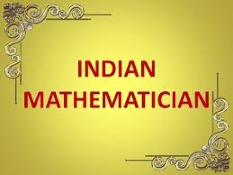 Great Indian mathematicians -dating back from Indus Valley civilization and Vedas to Modern times Video