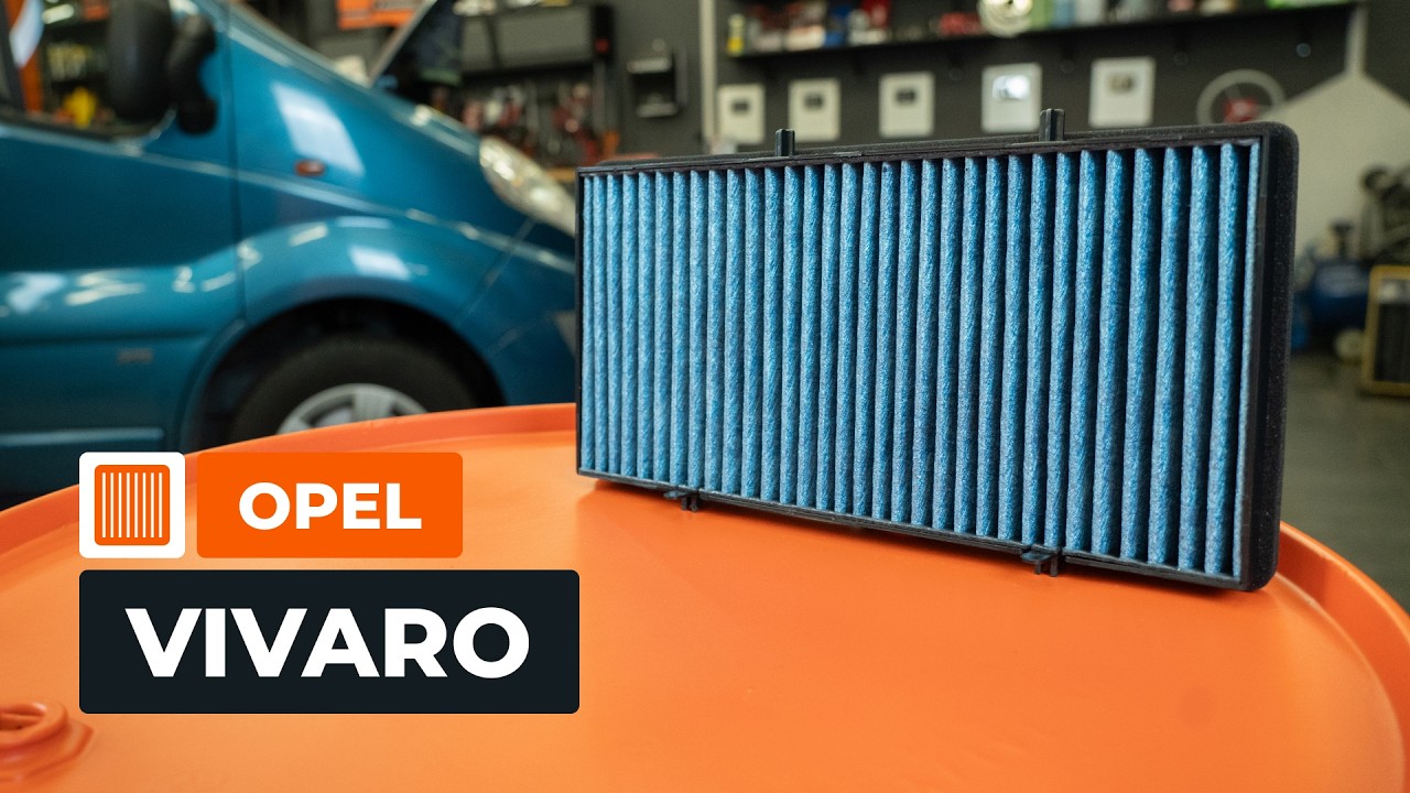 Ako vymeniť filter vnútorného priestoru na Opel Vivaro A van – návod na výmenu