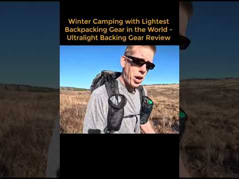Winter Camping with Lightest BackPacking Gear in the World - Ultralight Backing Gear Review Part 1