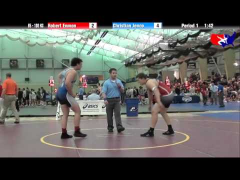 Robert Enmon vs. Christian Jenco at 2013 FILA Cadet Nationals - FS