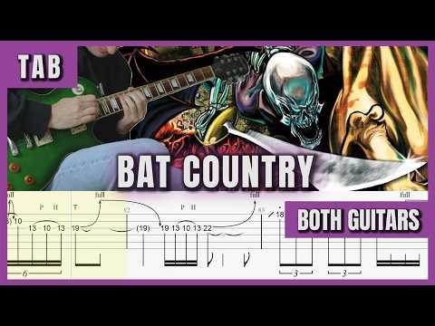 Avenged Sevenfold - Bat Country - Guitar cover with tabs | lesson | tutorial