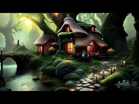Enchanting Fairy Cottage in the Middle of the Forest - Music & Ambience 🍄 #FantasyAmbience