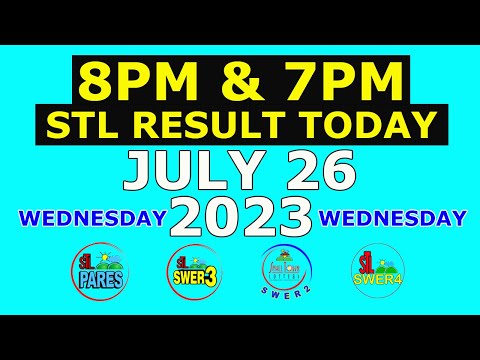 8pm and 7pm STL Result Today July 26 2023 (Wednesday) Visayas and Mindanao