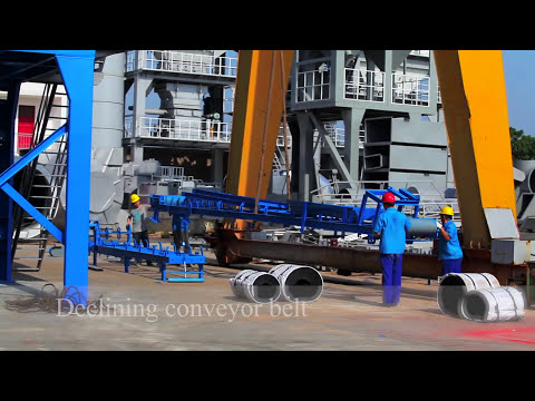 How to install the belt conveyor of asphalt plant