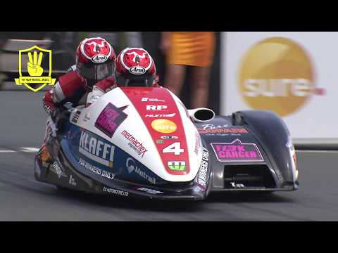 Isle of Man TT - 3 Wheeling 2016 Sidecar Race 2 Reeves & Farrance No 4