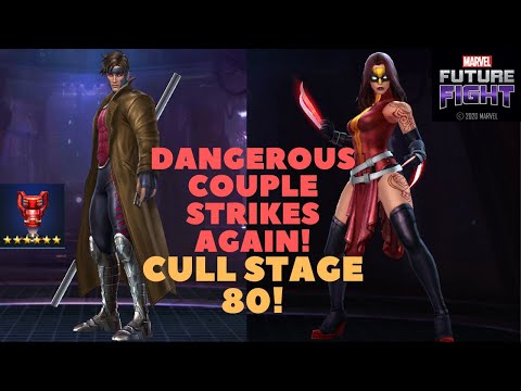 GAMBIT & WEAPON HEX vs CULL Stage 80! Another Old Combo RETURNS! + Hydra Cap - Marvel Future Fight