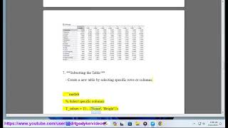 Table Matlab OR Matlab table: How to make a table in MATLAB