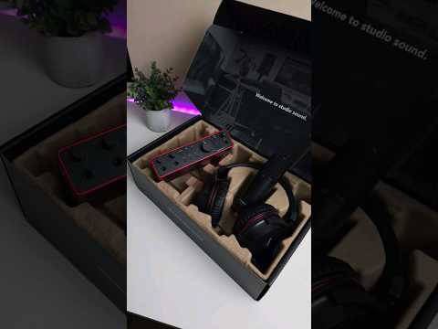 #unboxing Focusrite Scarlett 2i2 4th Gen Studio Bundle USB-C #audio Interface #asmr #studio #podcast