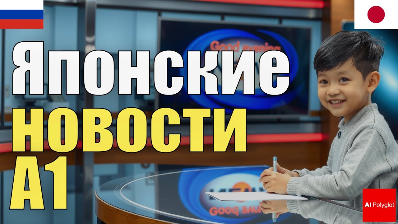 Японские новости A1 | Практика аудирования | c хираганой | словарь