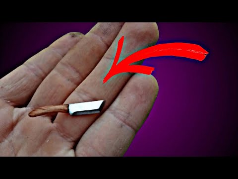 making mini knife pendant out of bolt - handmade small knife pendan  #jewelrymaker  #smallknife