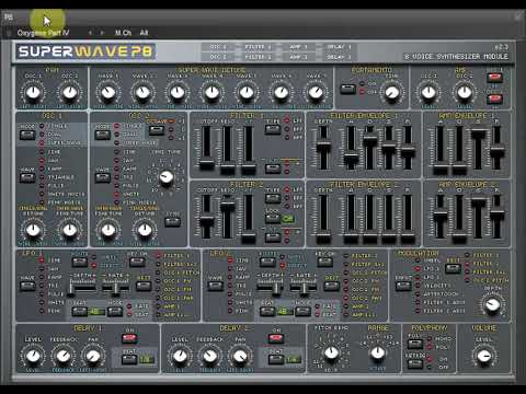 Superwave P8 - LEADS - VST synthesizer - factory presets demo