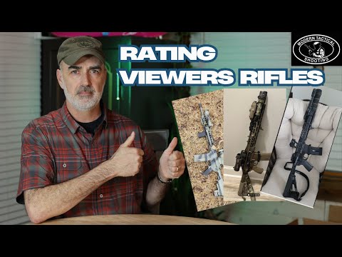 Retired Green Beret judges' viewers rifles.