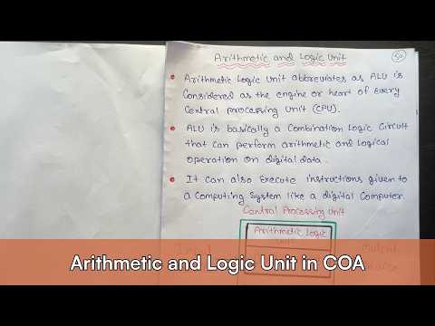 Lec 11 Explain Control Unit in Computer Organisation and Architecture CSE GYAN