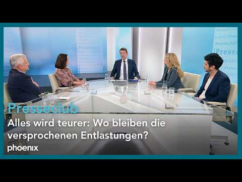 Video Thumbnail: Presseclub – Alles wird teurer: Wo bleiben die versprochenen Entlastungen?