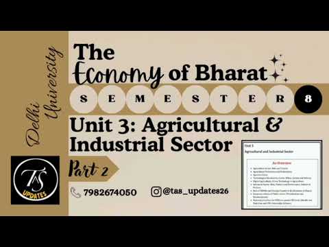 Unit 4 Services external Sectors l Part 2 l The Economy of Bharat l Semester 8 l Delhi University