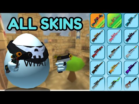 5 Kill Streak On ALL My Crackshot Skins | Shell Shockers