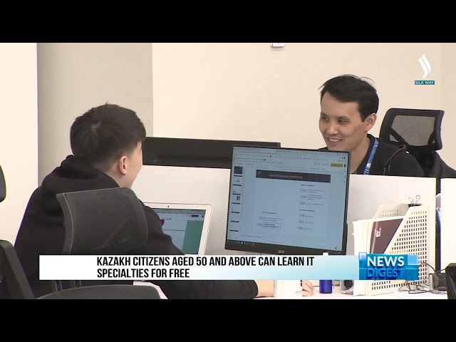 Kazakh citizens aged 50 and above can learn IT specialties for free