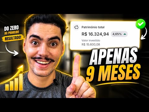 Ele começou a investir há 9 meses… olha a carteira dele hoje 😱