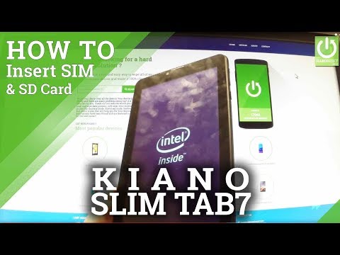 Insert SIM & SD in KIANO Slim Tab 7 3G - Install SIM & SD Card