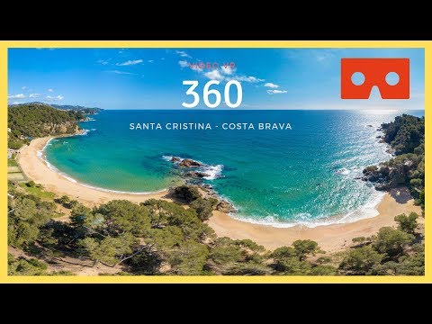 video 360  playa santa cristina Costa Brava