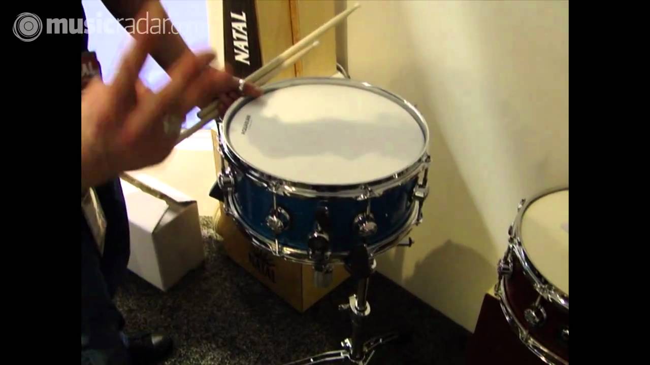 Natal drums adjustable snare demo - YouTube