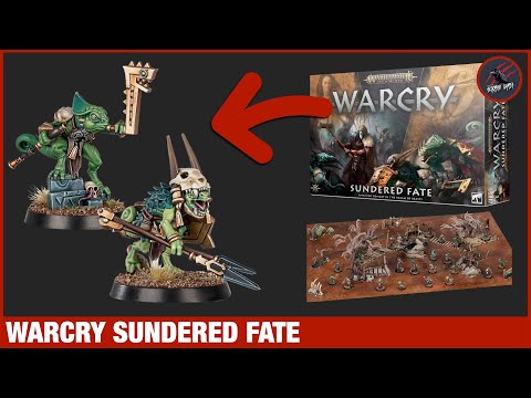 NEW Warcry Sundered Fate Reveal - Two AWESOME Warbands! Chameleon Skinks v Jade Obelisk
