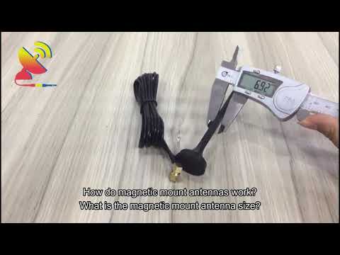 How do magnetic mount antennas work? what is the magnetic mount antenna size?