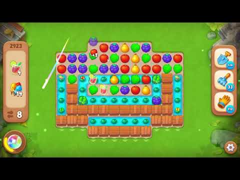 Gardenscapes 2923 Level - 18 moves - NO BooSTERS