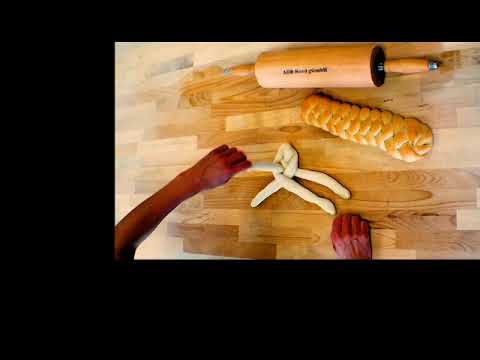 Hefezopf 🙌 Flacher Vierstrangzopf  🙌 Viererzopf