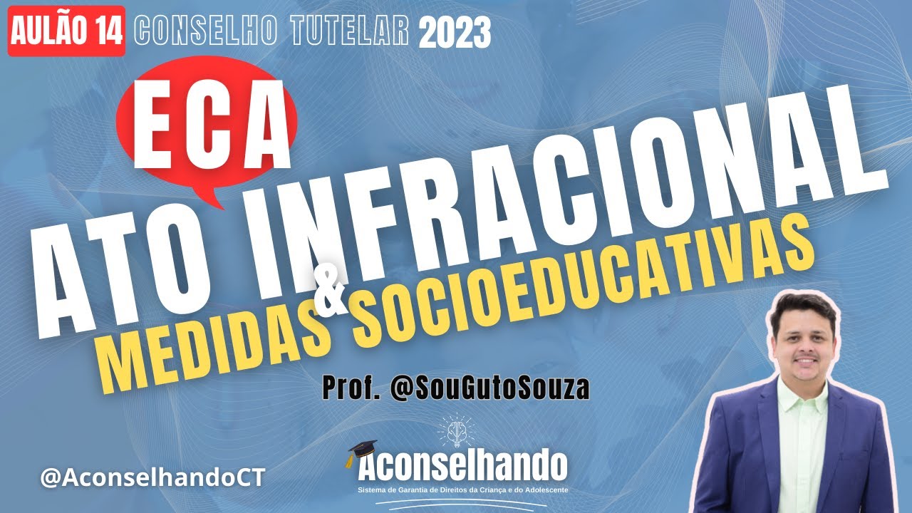 [Aulão 14 | ECA] ATO INFRACIONAL E MEDIDAS SOCIOEDUCATIVAS [CONSELHO TUTELAR 2023]