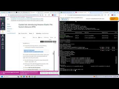 Guided lab Introducing Amazon Elastic File System Amazon EFS