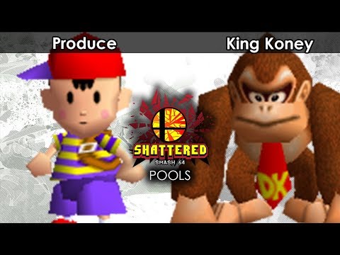 Smash 64: Produce (Ness) V SMT | King Koney (Donkey Kong) - Shattered 103 Tournament SSB64