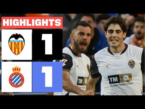 VALENCIA CF 1 - 1 RCD ESPANYOL I HIGHLIGHTS LALIGA EA SPORTS