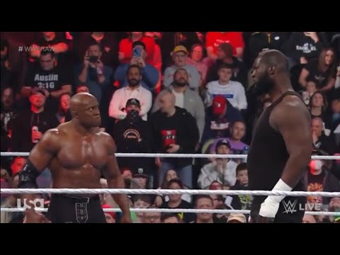 Bobby lashley return and attacks omos wwe Raw March 28 ,,2022