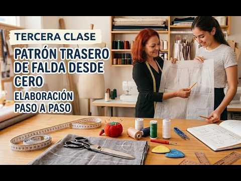 Patrón Trasero De Falda Desde Cero Academia On Line - Emprende Y Gana Dinero Como Profesional