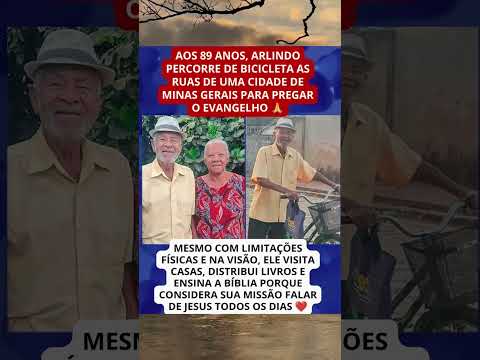 Prestes a completar 90 anos, ele continua levando o Evangelho de porta em porta #shorts